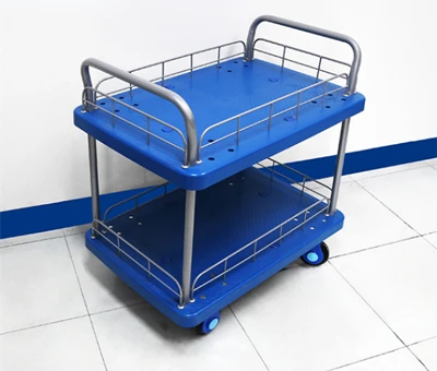 Two layer of medical carts