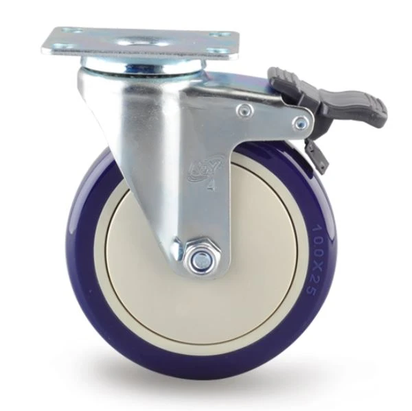 trolley wheels with brakes